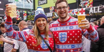 The Three Lions’ finest World Cup start was greeted with drinks in England and shouts in Qatar.